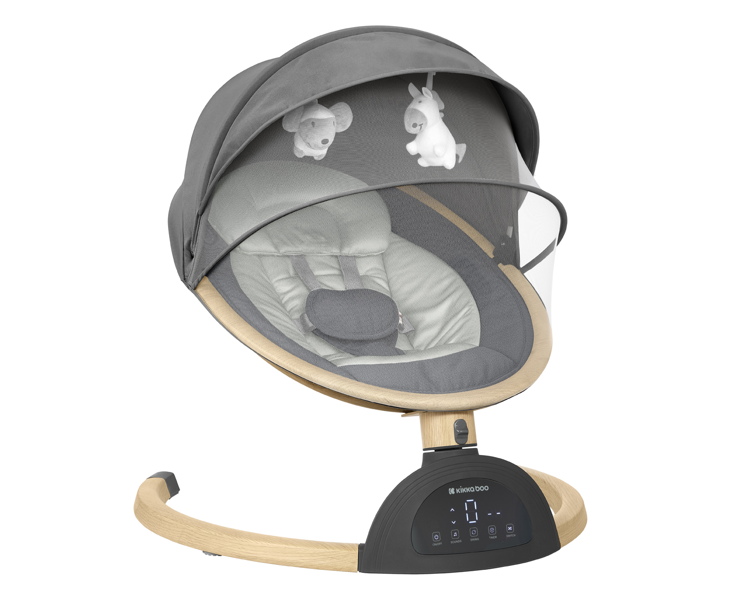 Columpio eléctrico de lado a lado Ashlee Gris Oscuro 2025