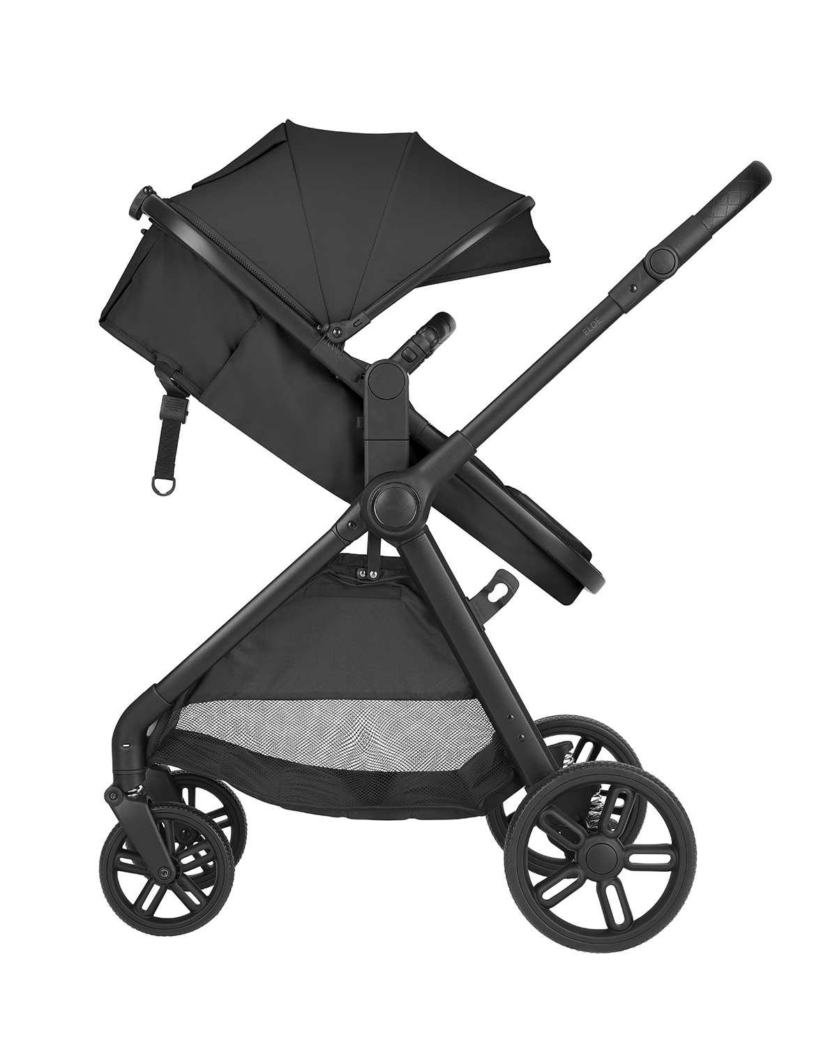 Cochecito 3 en 1 con asiento transformable Eloe Negro