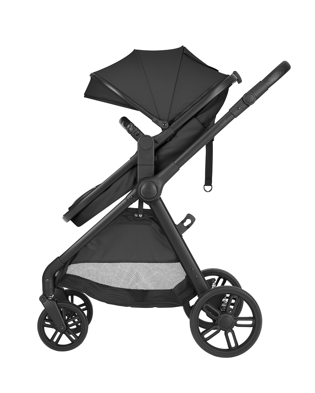 Cochecito 3 en 1 con asiento transformable Eloe Negro