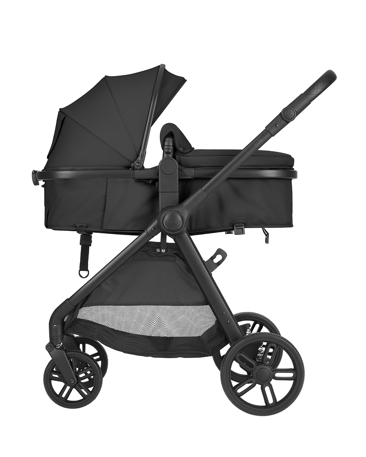 Cochecito 3 en 1 con asiento transformable Eloe Negro