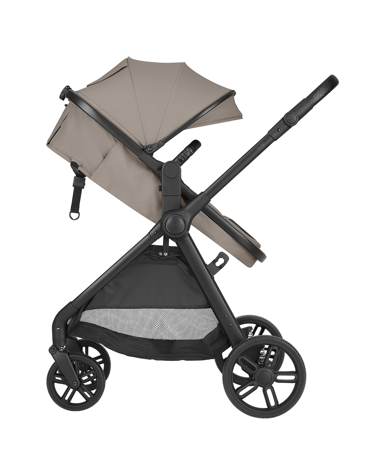 Cochecito 3 en 1 con asiento transformable Eloe Beige Oscuro