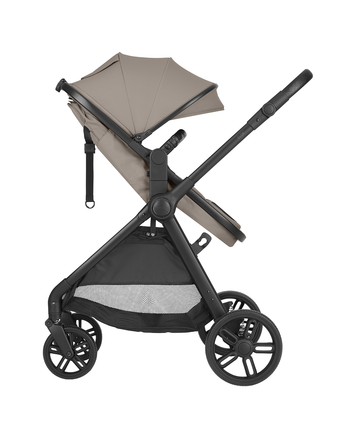 Cochecito 3 en 1 con asiento transformable Eloe Beige Oscuro