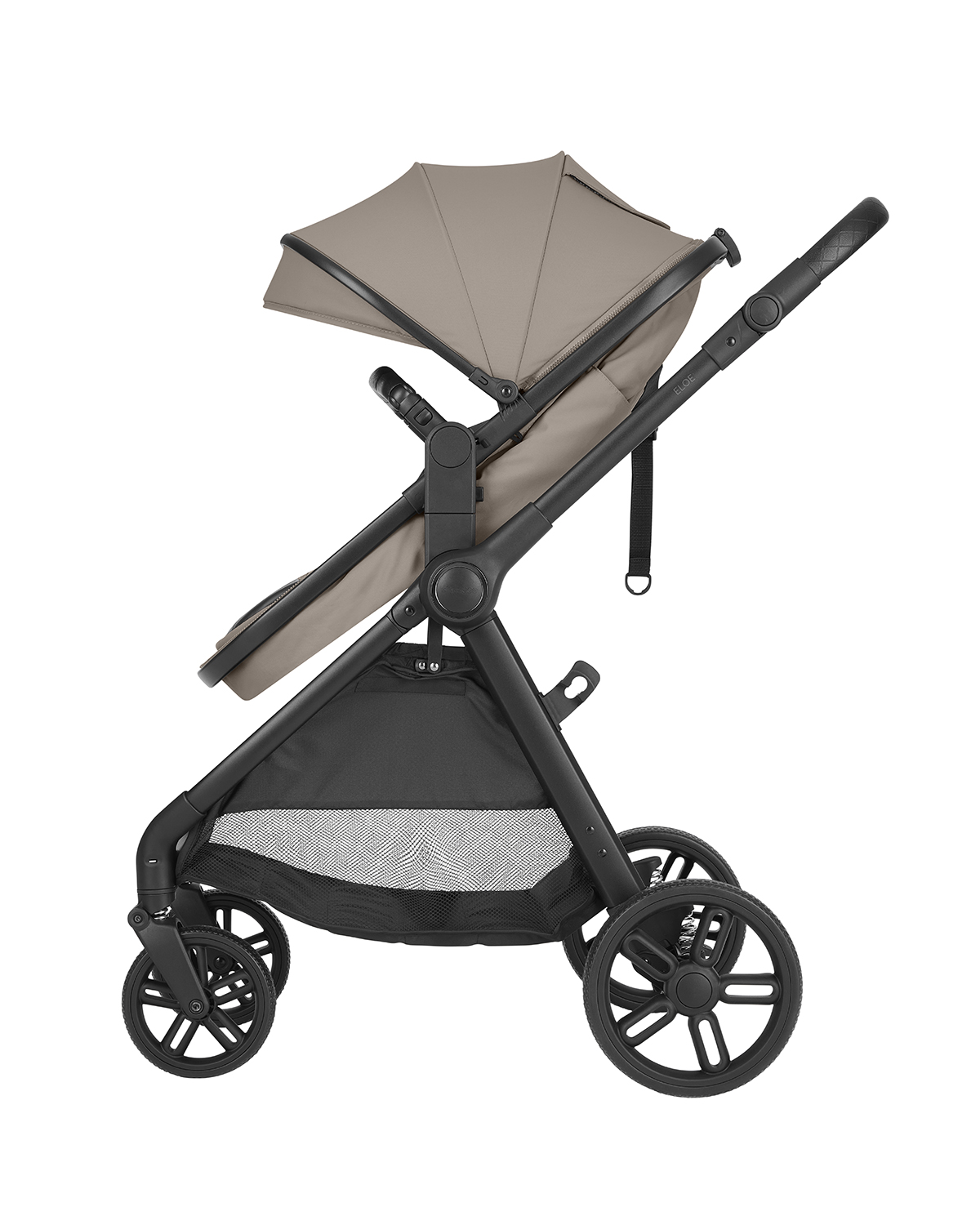 Cochecito 3 en 1 con asiento transformable Eloe Beige Oscuro