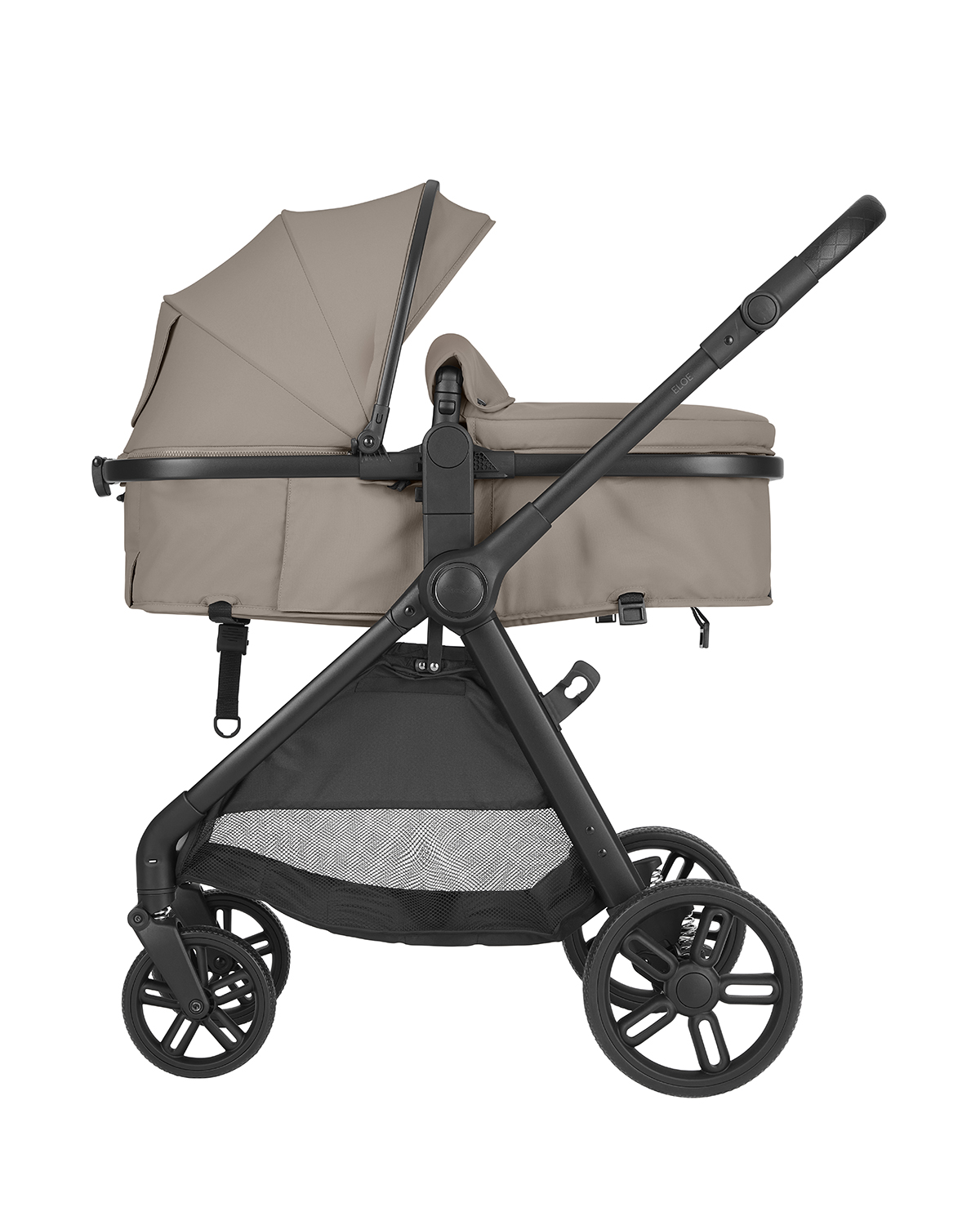 Cochecito 3 en 1 con asiento transformable Eloe Beige Oscuro