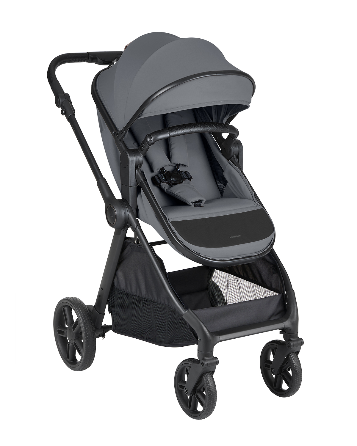 Cochecito 3 en 1 con asiento transformable Eloe Gris Oscuro