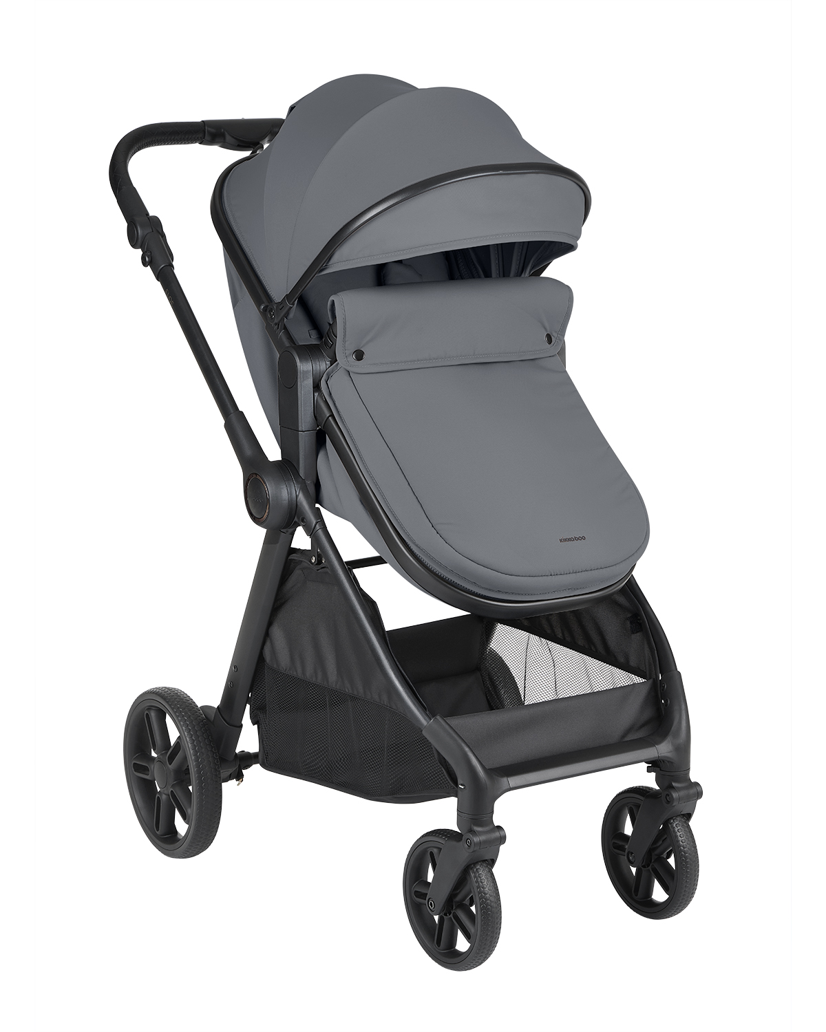 Cochecito 3 en 1 con asiento transformable Eloe Gris Oscuro