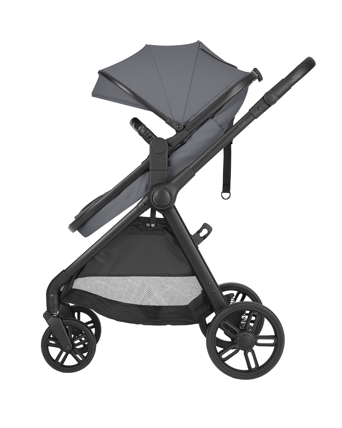 Cochecito 3 en 1 con asiento transformable Eloe Gris Oscuro