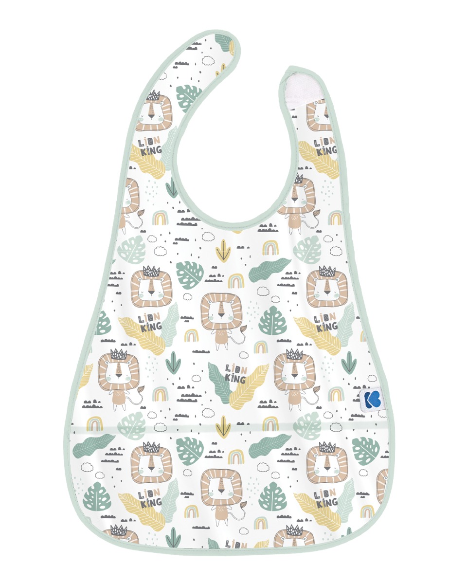 Babero de EVA con recogemigas Savanna Pattern Menta
