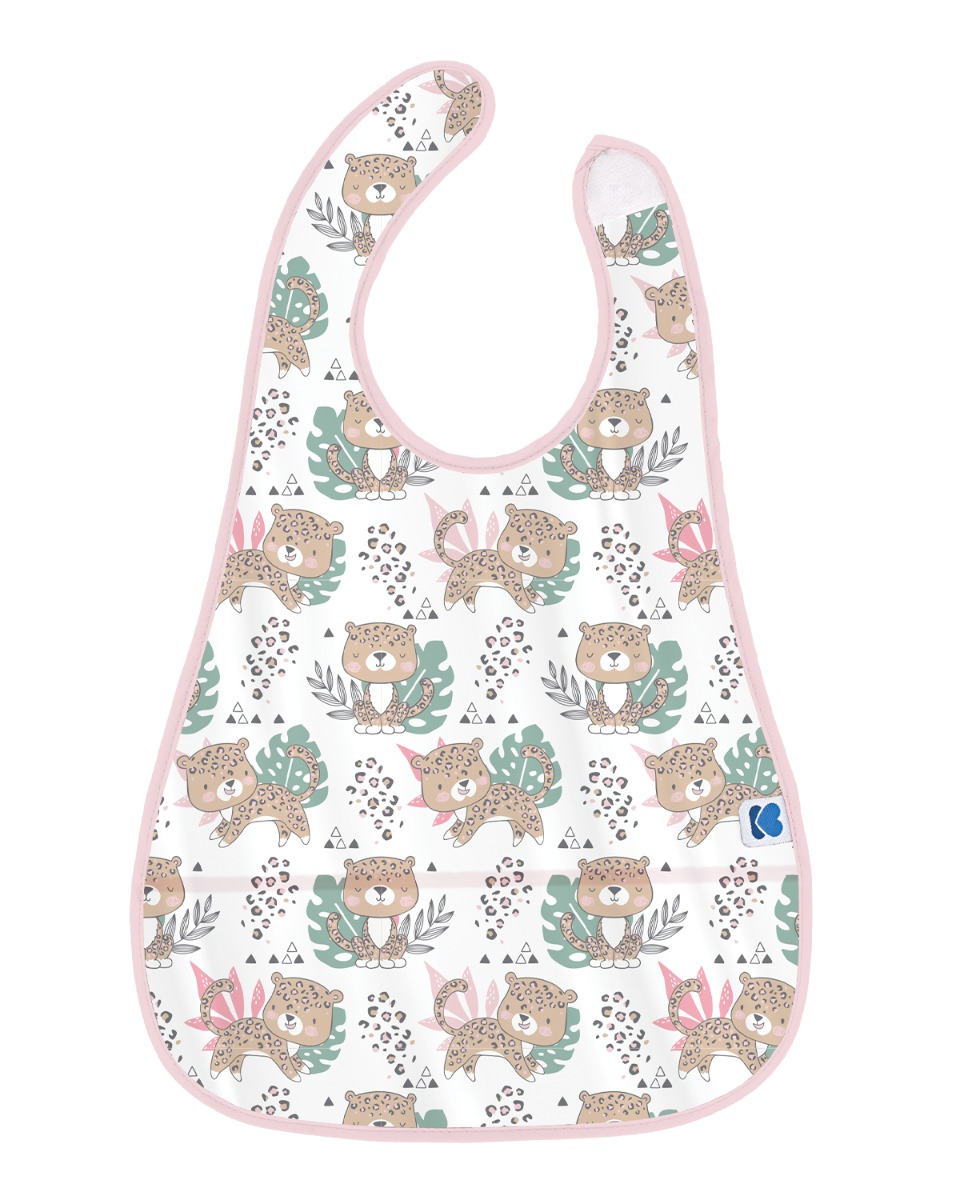 Babero de EVA con recogemigas Savanna Pattern Rosa