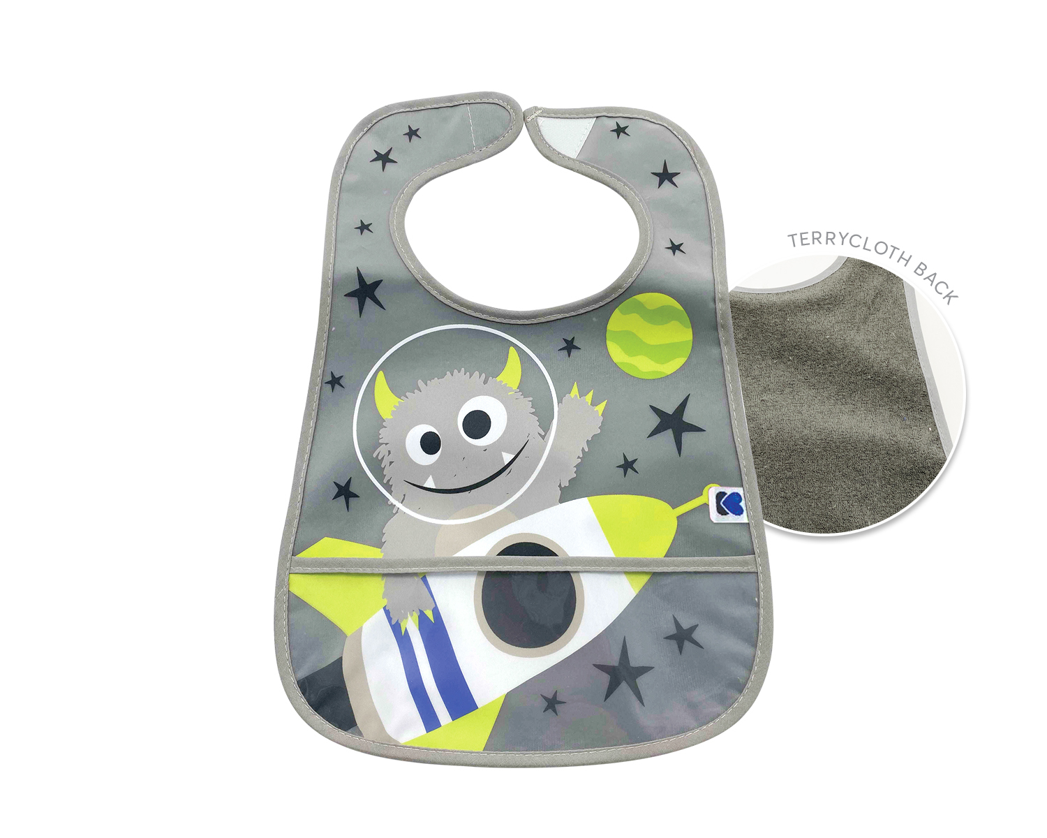 Set de baberos de rizo y EVA con recogemigas 3 uds Alien-Cosmos-Rocket