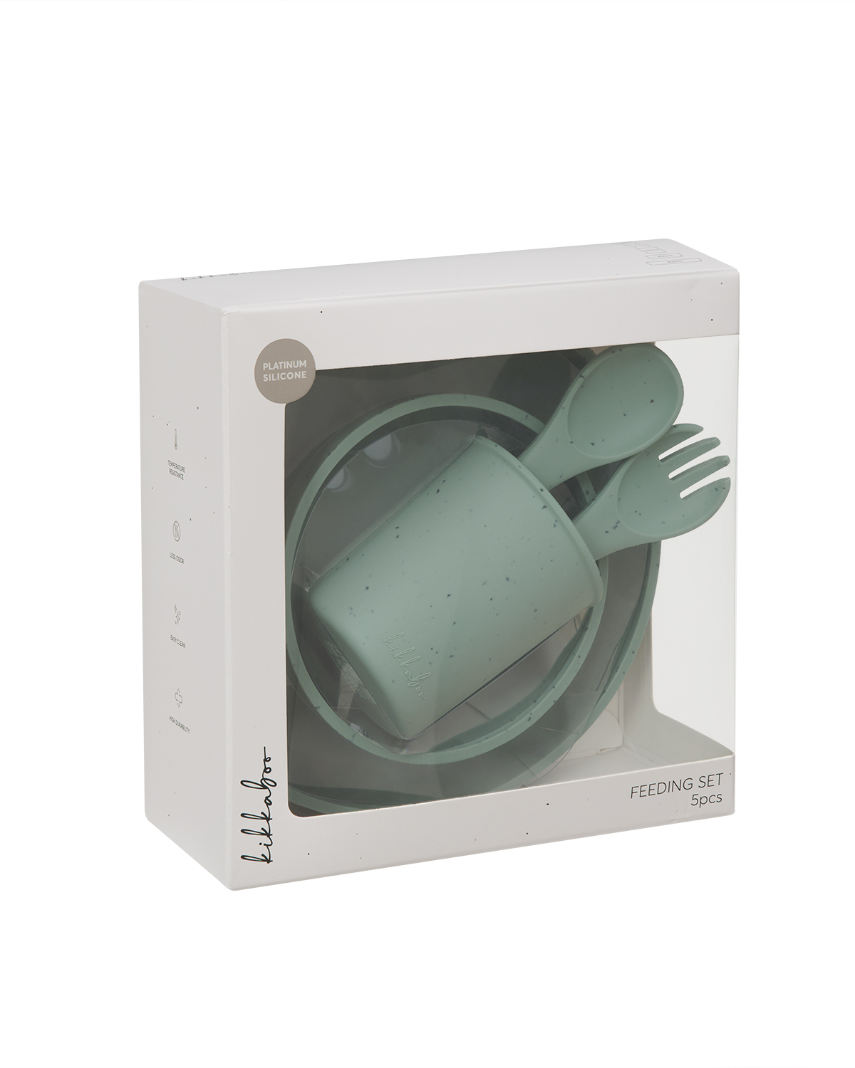 Juego de vajilla 5 uds Platinum Silicone Sage