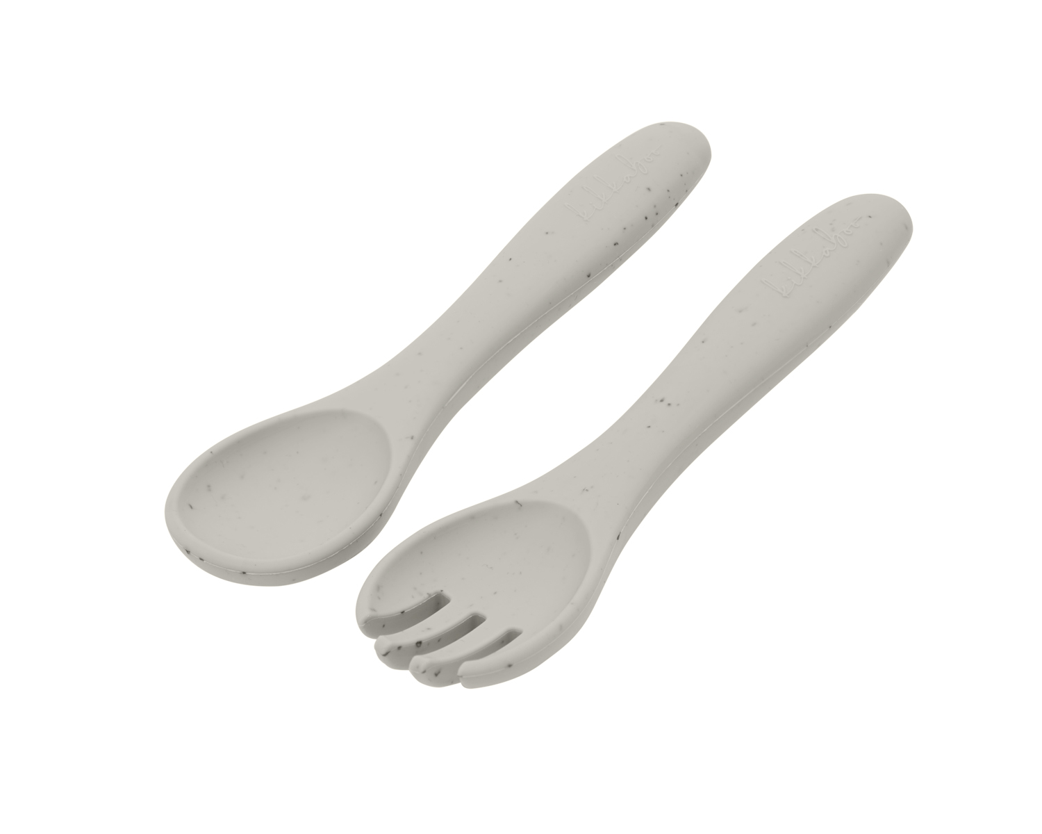 Juego de cuchara y tenedor Platinum Silicone Sand