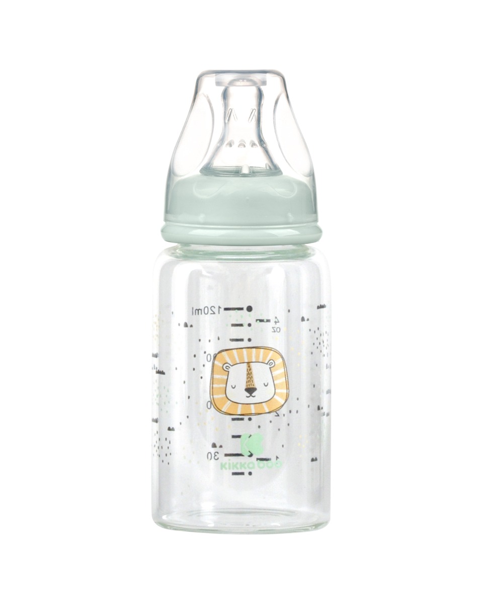Biberón de cristal 120ml Savanna Menta