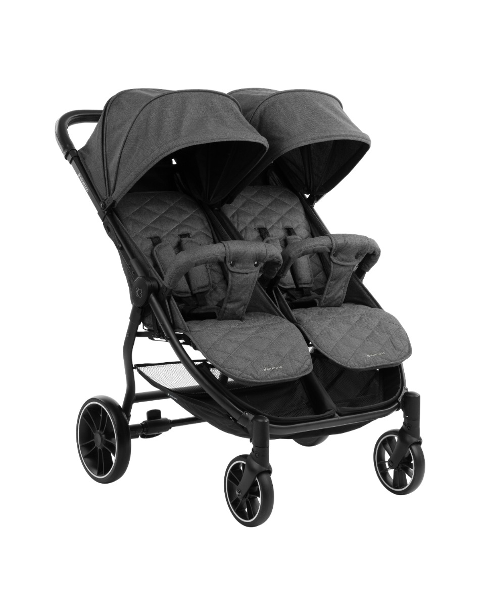 Carrito gemelar Happy 2 Gris Oscuro 2023