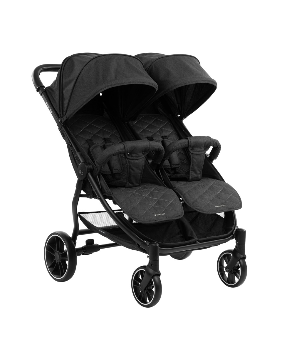 Carrito gemelar Happy 2 Negro 2023