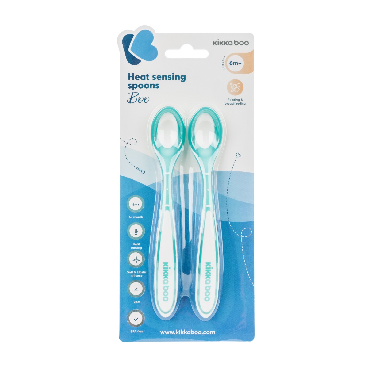 Cucharas termosensibles 2 uds Boo Menta