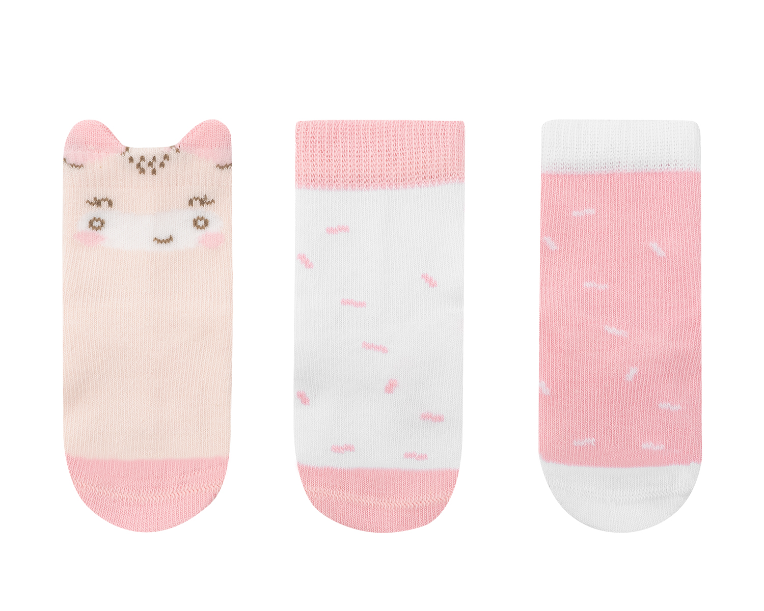 Calcetines de bebé con orejas 3D Hippo Dreams 1-2a