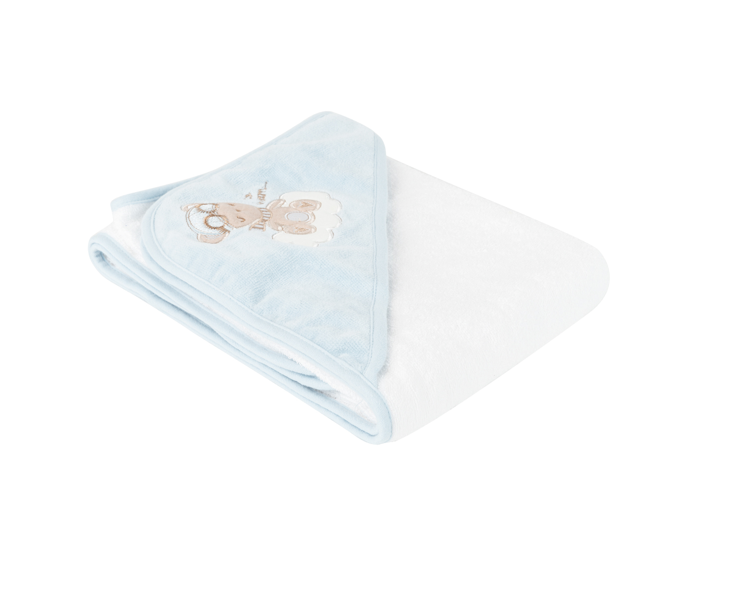 Toalla con capucha 90/90 cm Dreamy Flight Azul