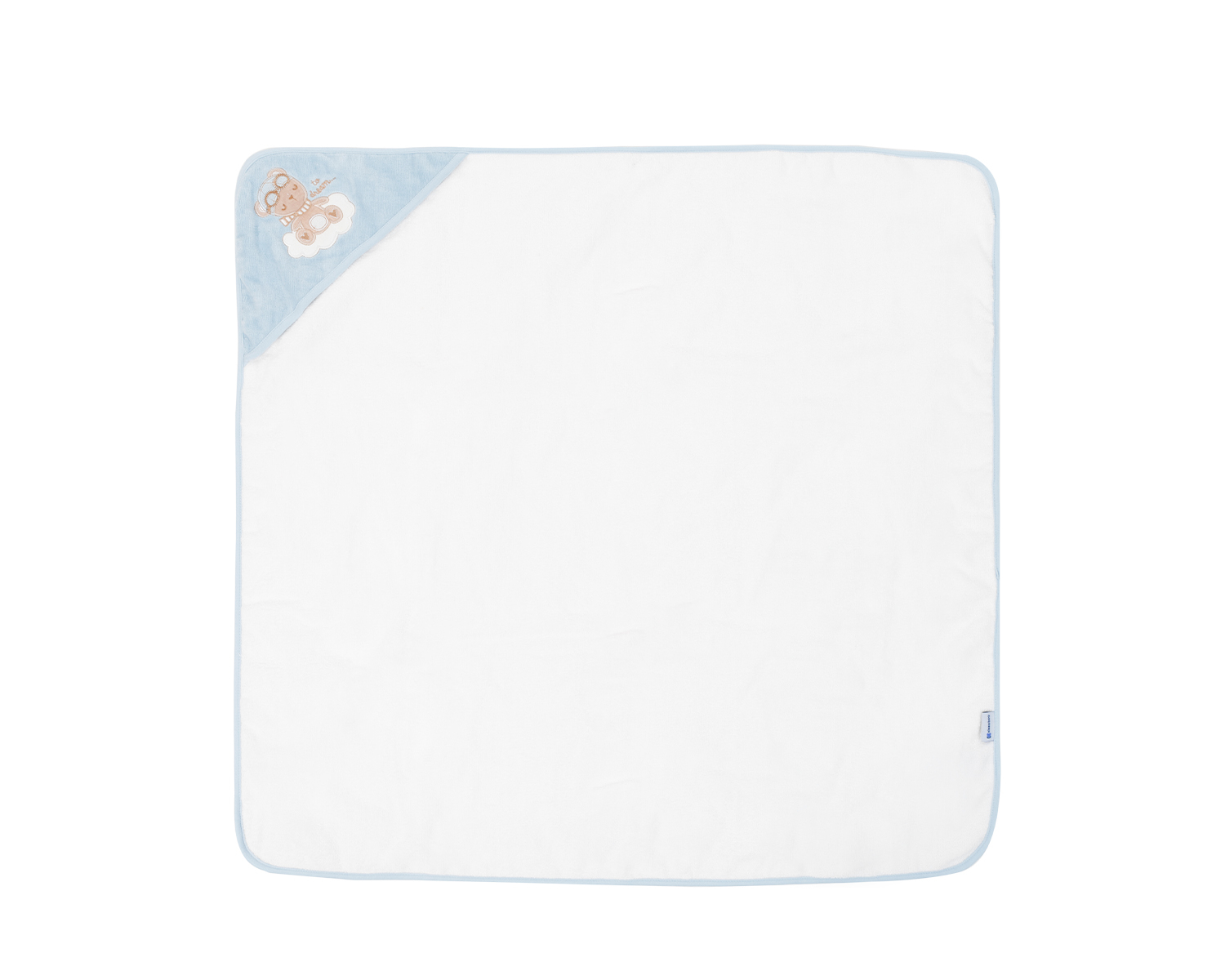 Toalla con capucha 90/90 cm Dreamy Flight Azul