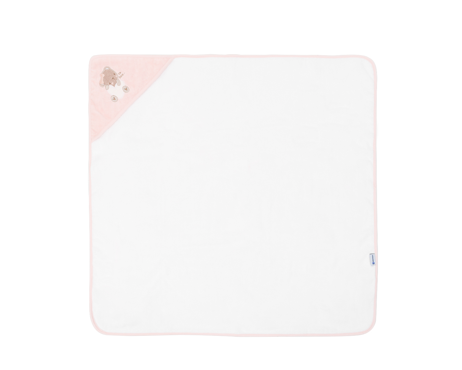 Toalla con capucha 90/90 cm Dreamy Flight Rosa