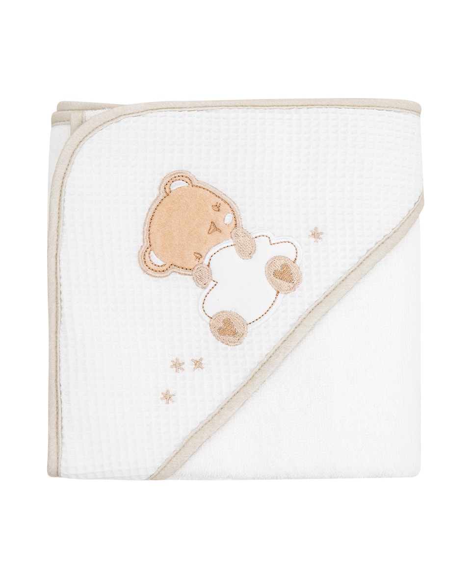 Toalla con capucha 90/90 cm Dream Big Beige
