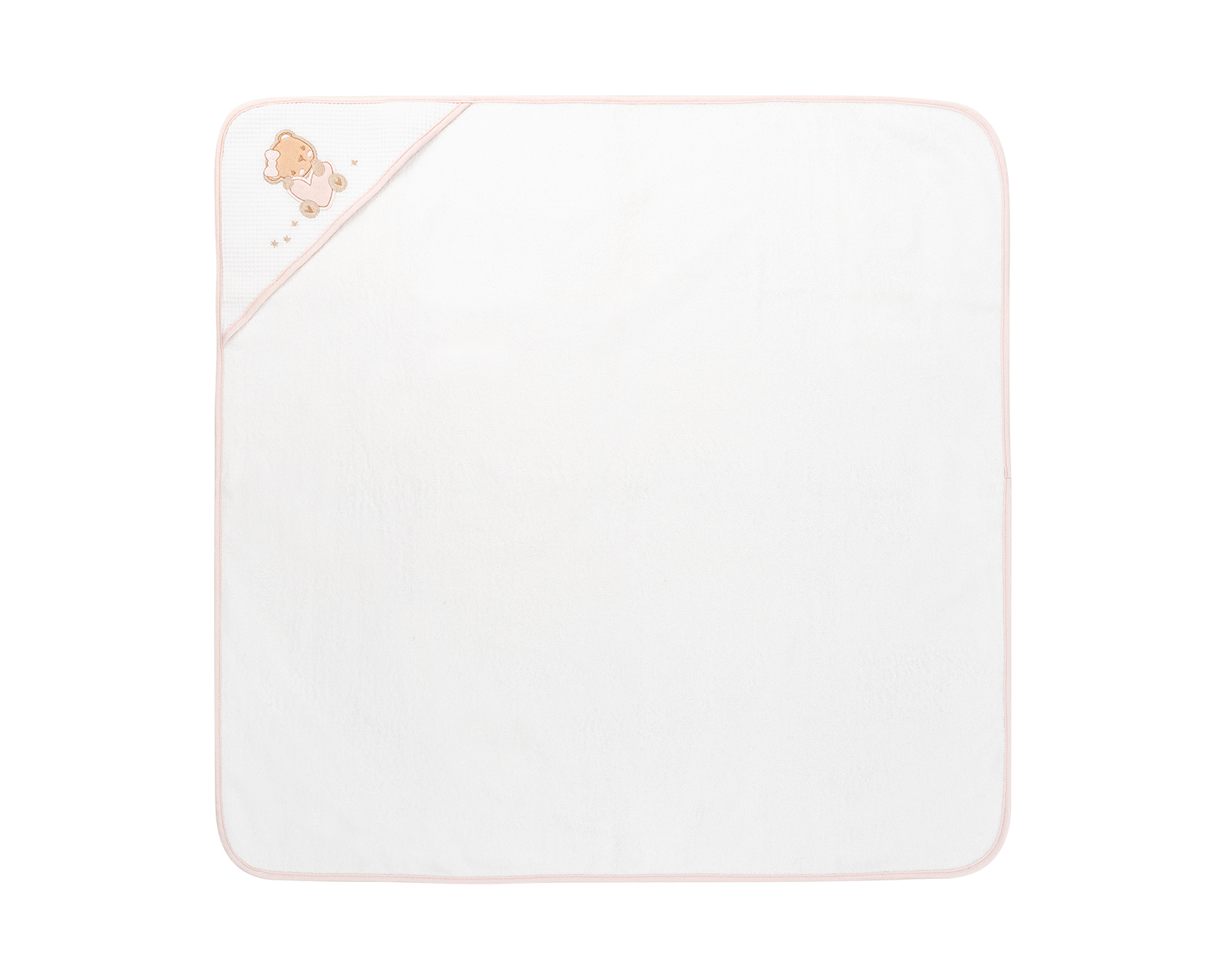 Toalla con capucha 90/90 cm Dream Big Rosa