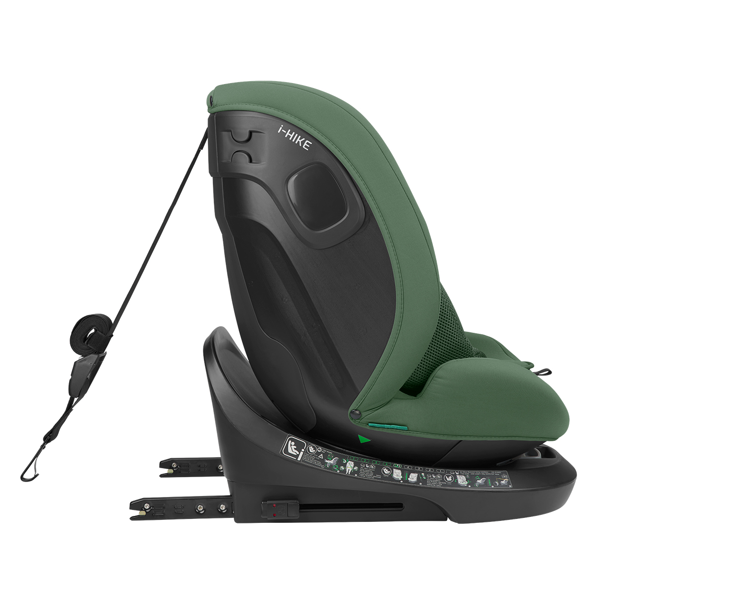 Silla de coche 40-150 cm i-Hike i-SIZE Verde Militar 2025