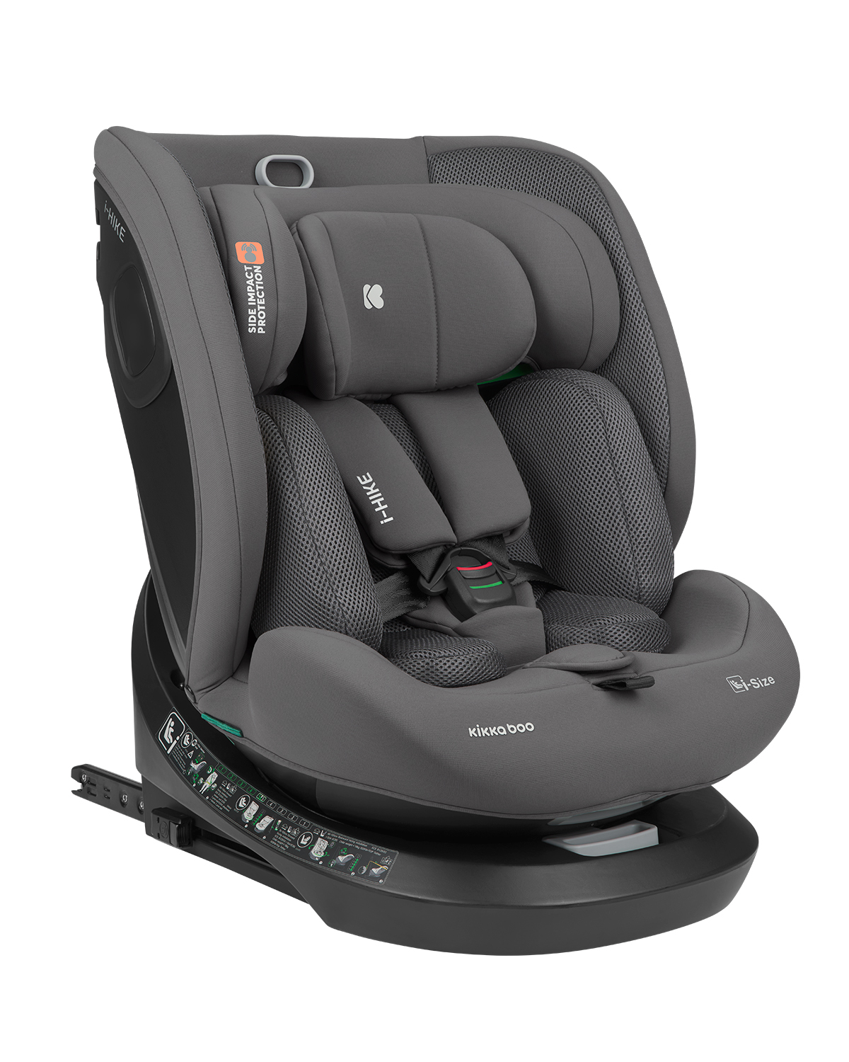 Silla de coche 40-150 cm i-Hike i-SIZE Gris Oscuro 2025