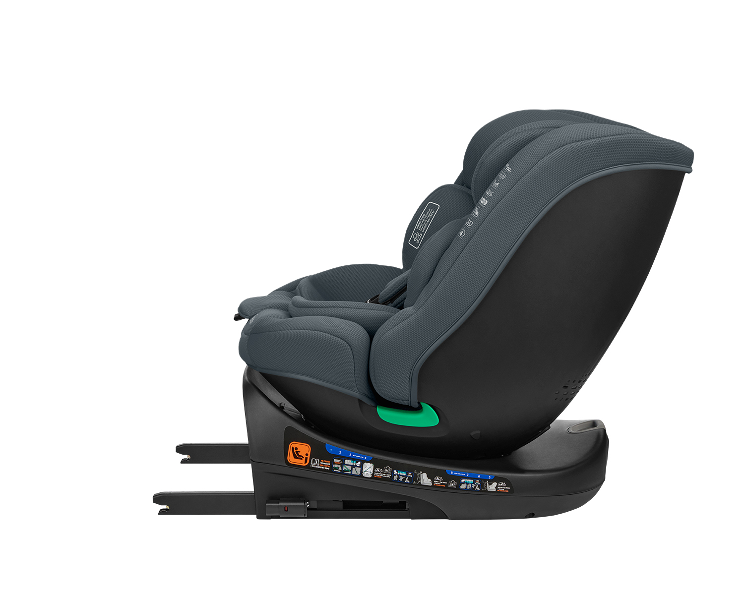 Silla de coche 40-150 cm i-Round i-SIZE Gris Oscuro