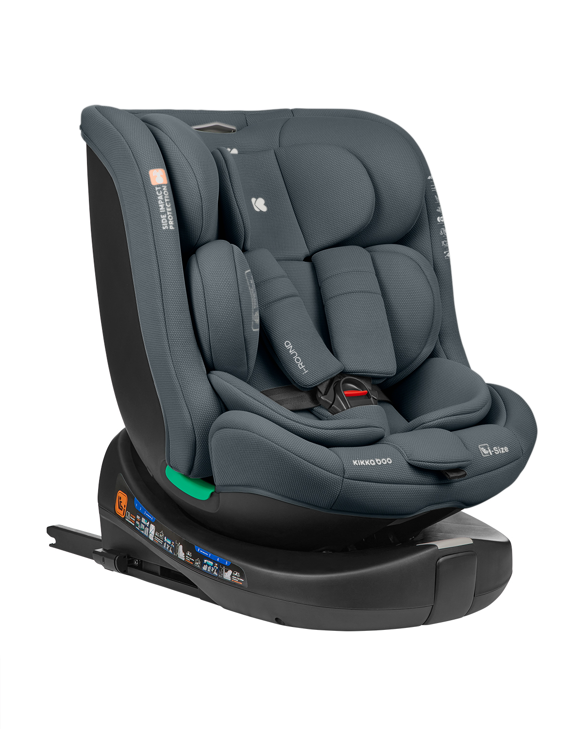 Silla de coche 40-150 cm i-Round i-SIZE Gris Oscuro