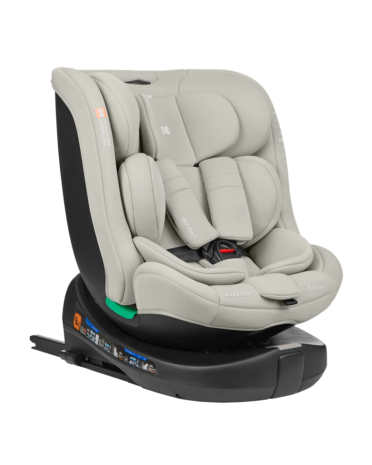 Silla de coche 40-150 cm i-Round i-SIZE Gris Claro