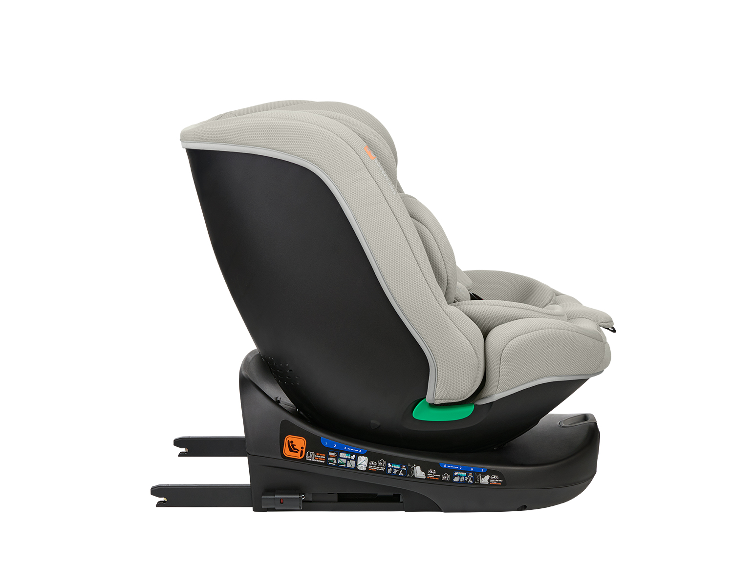 Silla de coche 40-150 cm i-Round i-SIZE Gris Claro