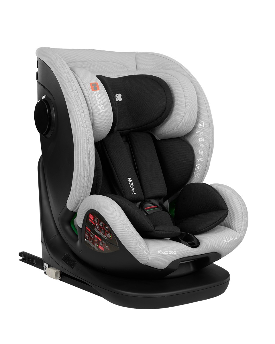 Silla de coche 40-150 cm i-View i-SIZE Gris Claro
