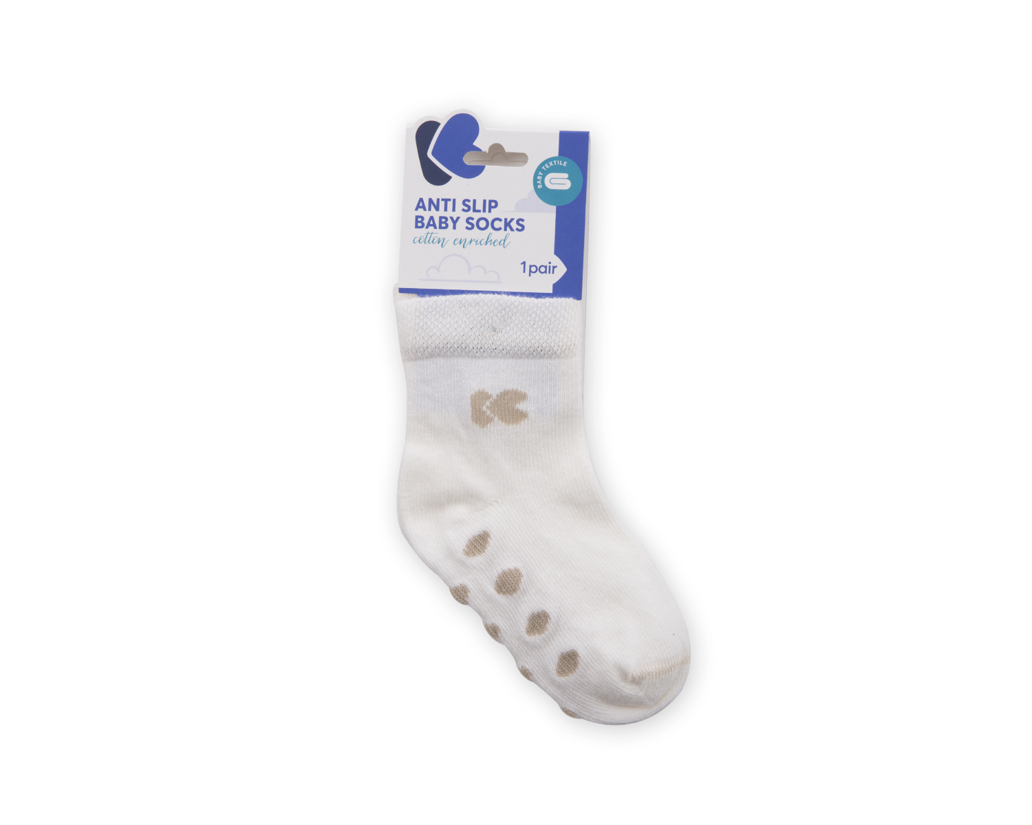 Calcetines de bebé con relieve Blanco 6-12m