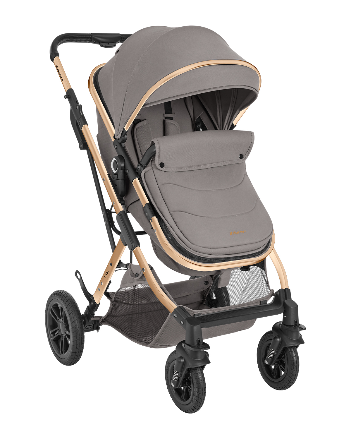 Carrito de bebé 3en1 asiento transf. Kaia Gris Claro 2024