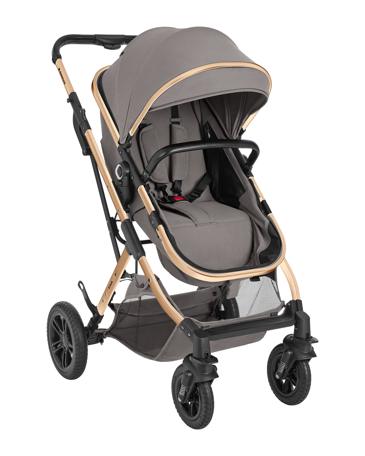 Carrito de bebé 3en1 asiento transf. Kaia Gris Claro 2024