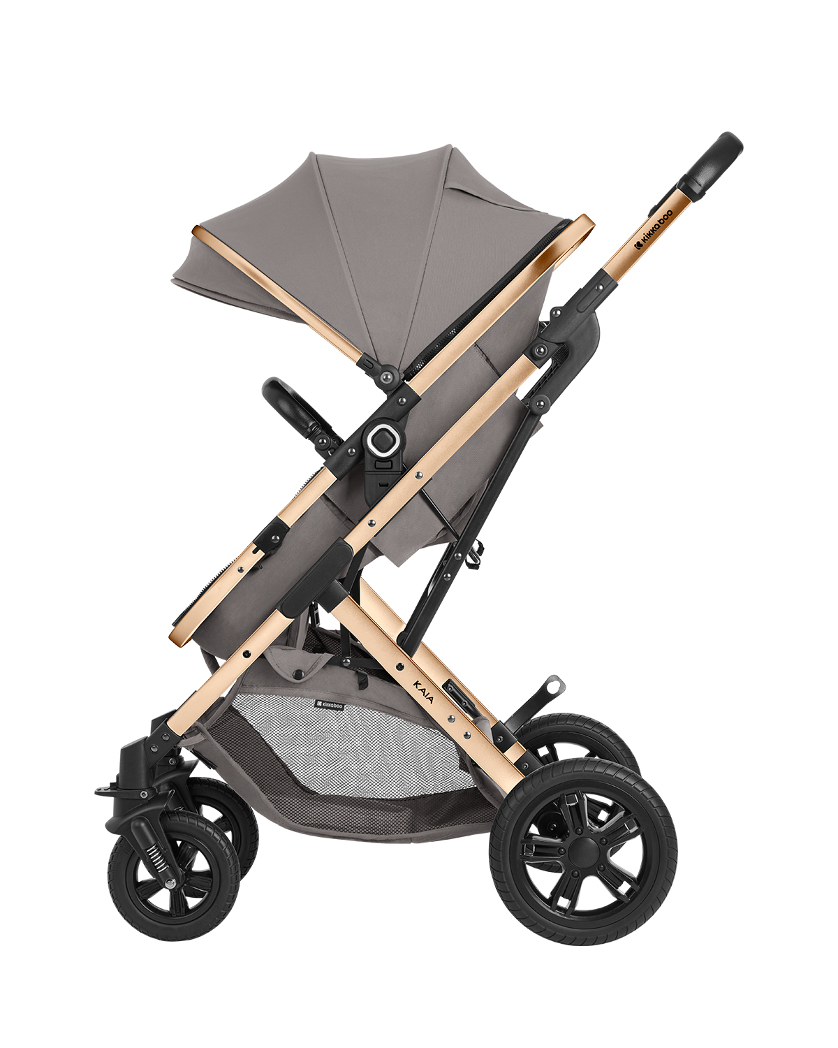 Carrito de bebé 3en1 asiento transf. Kaia Gris Claro 2024