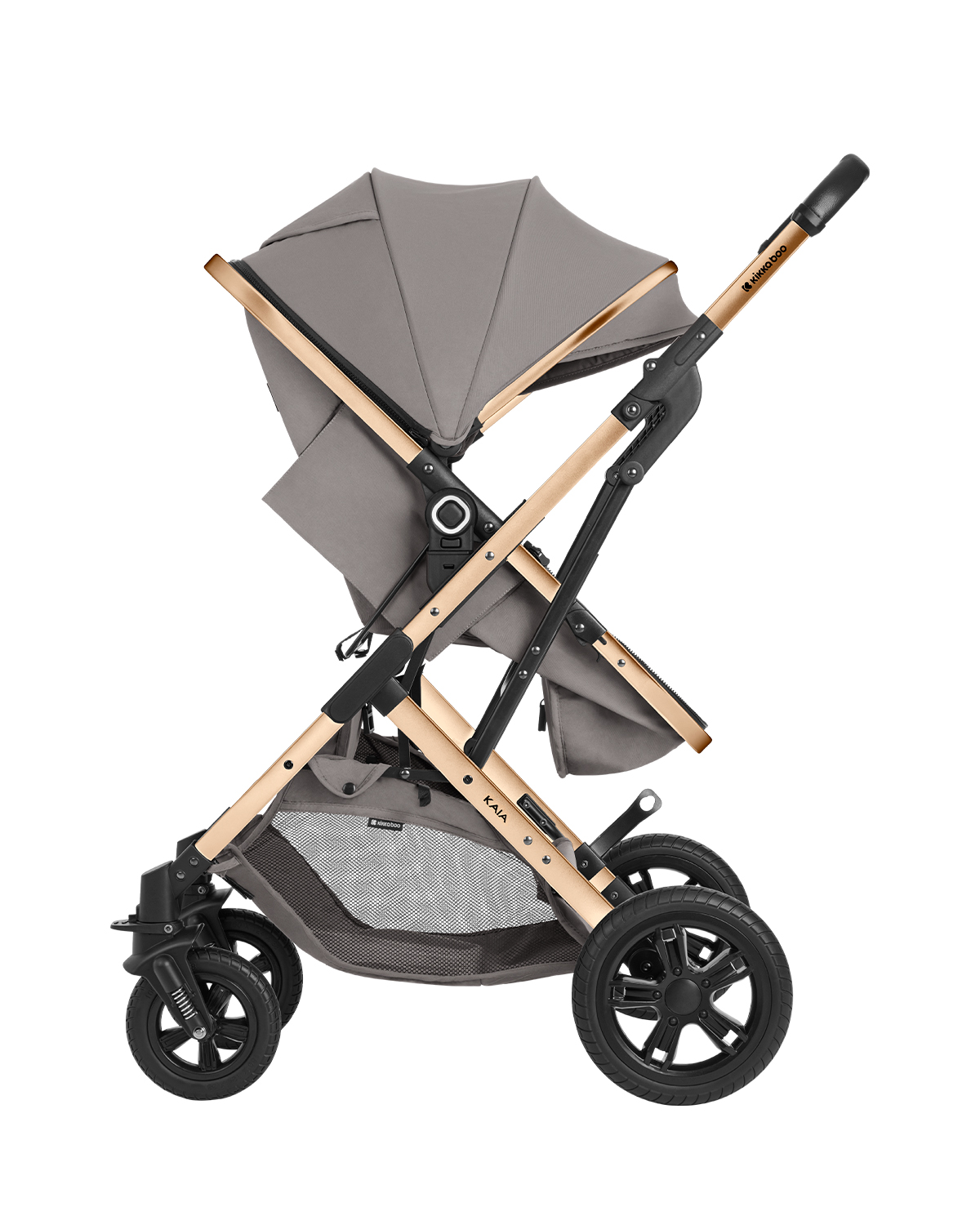 Carrito de bebé 3en1 asiento transf. Kaia Gris Claro 2024