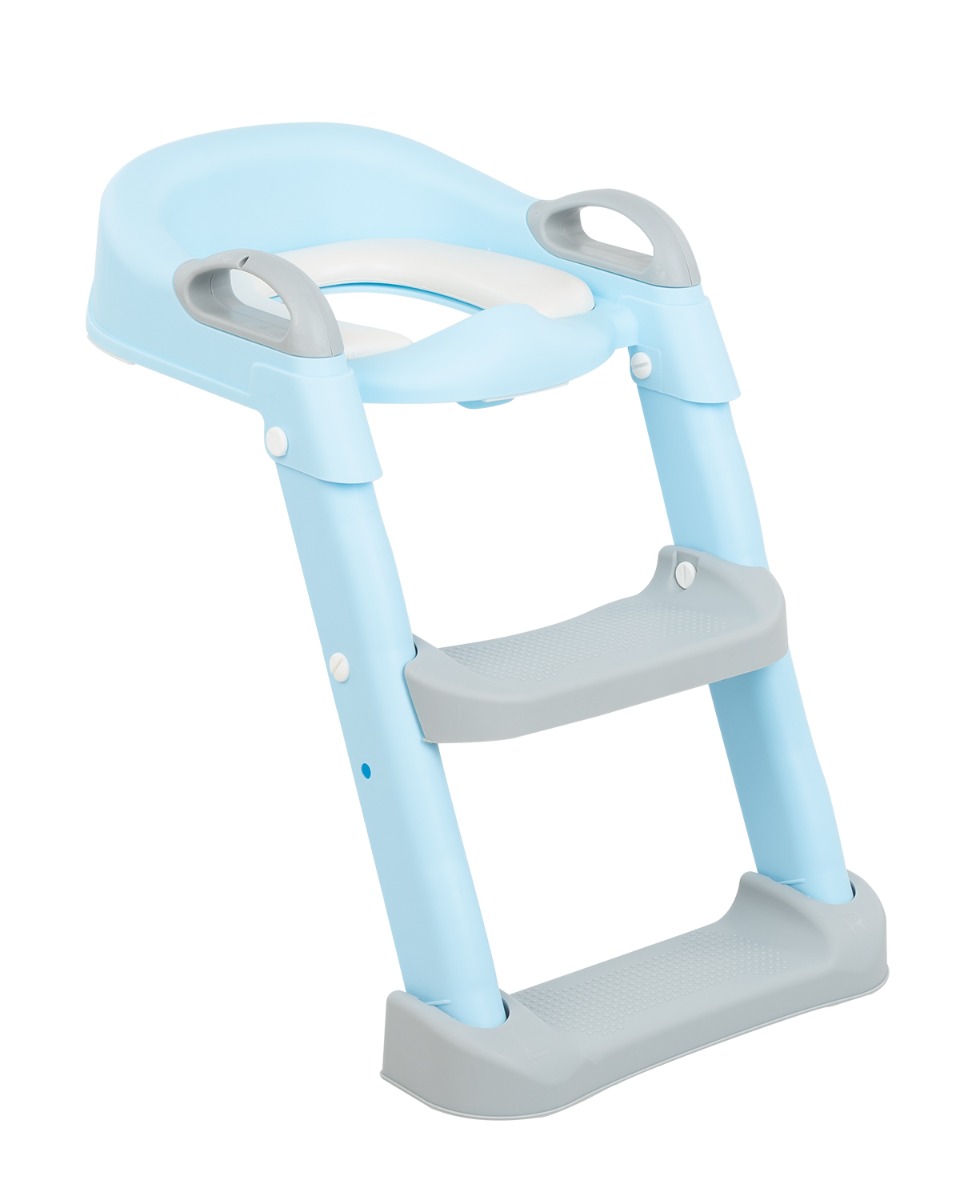 Asiento de inodoro con escalera Lea Azul