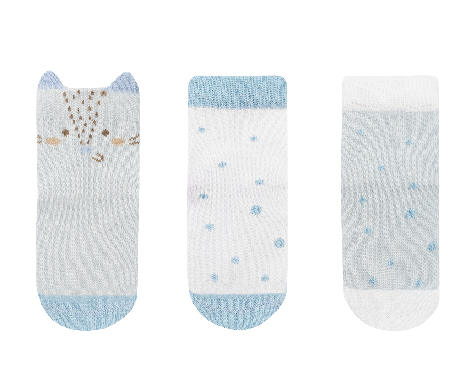 Calcetines de bebé con orejas 3D Little Fox 1-2a