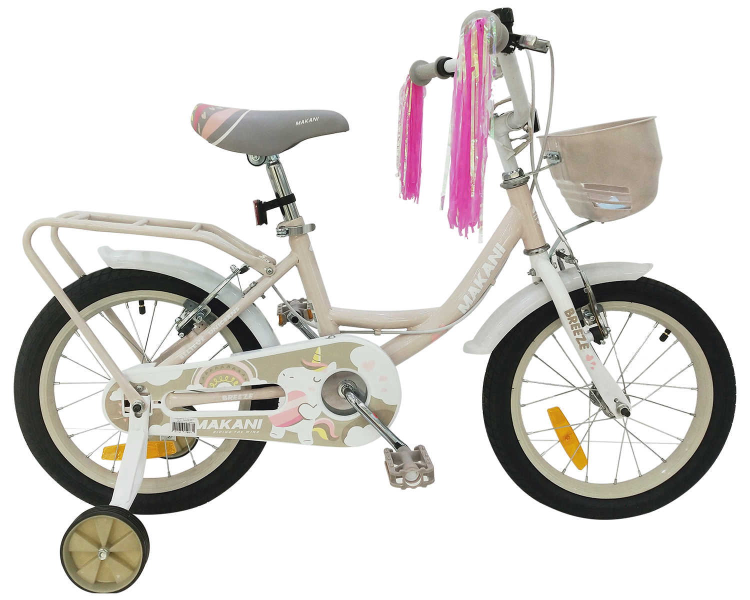 Makani bicicleta infantil 16`` Breeze Rosa Claro