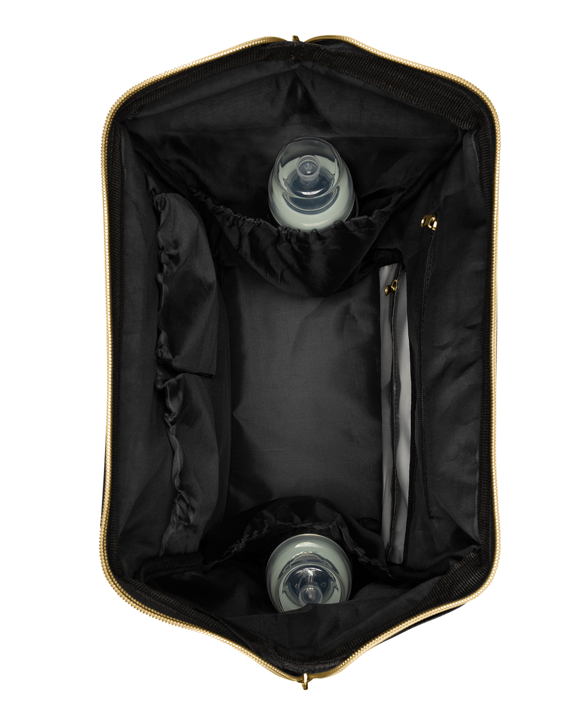 Bolsa de mamá Siena Negro & Oro 2025