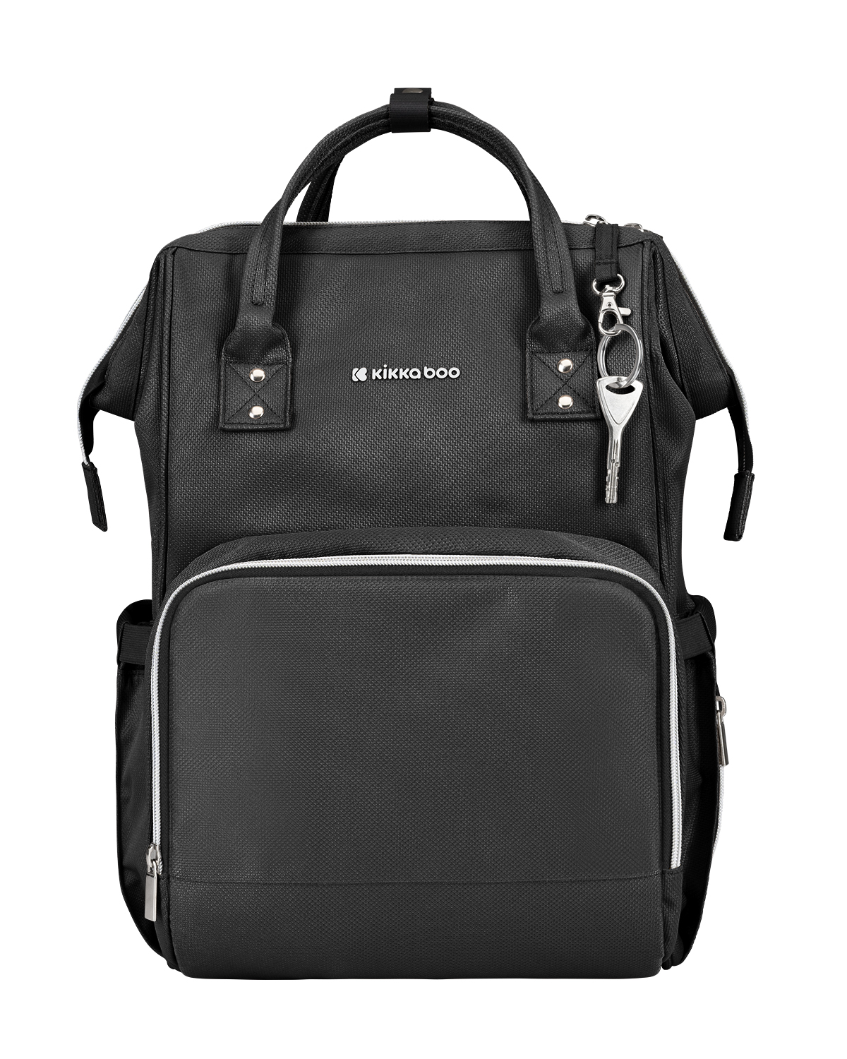 Bolsa de mamá Siena Negro & Plata 2025