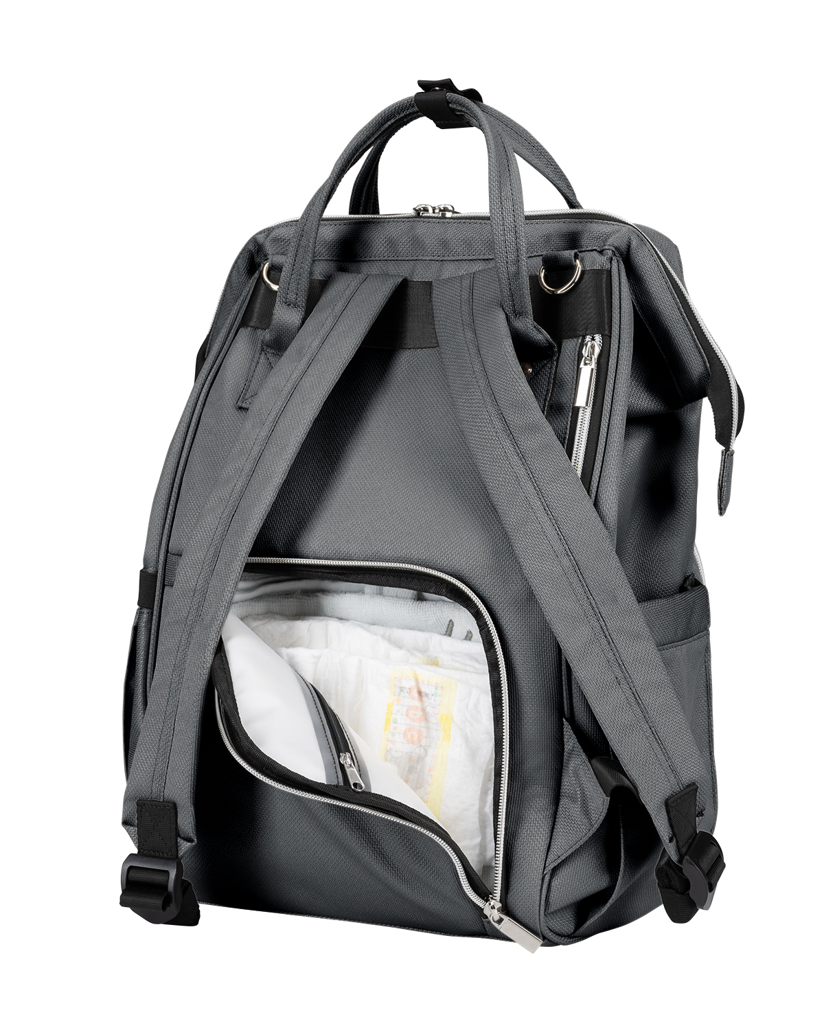 Bolsa de mamá Siena Gris Oscuro 2025