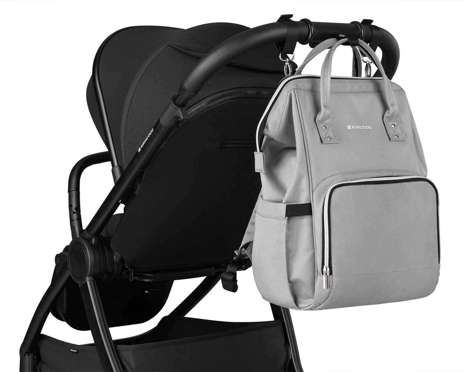 Bolsa de mamá Siena Gris Claro 2025