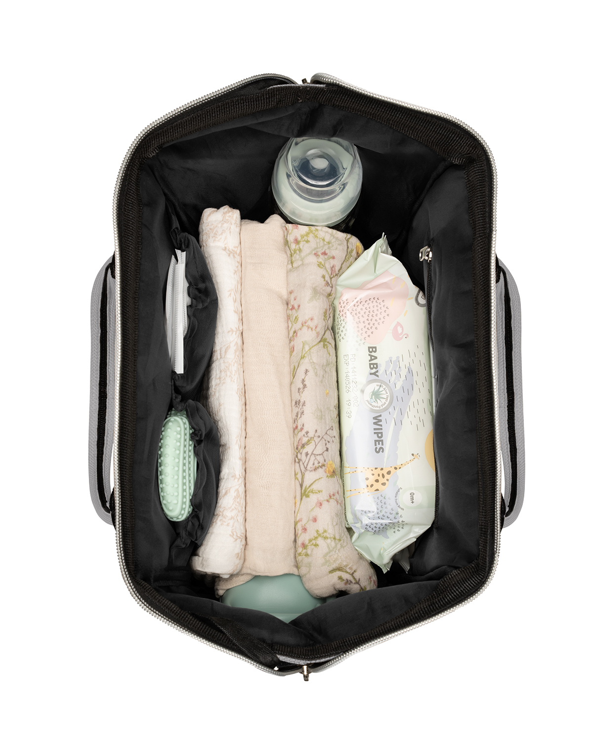 Bolsa de mamá Siena Gris Claro 2025