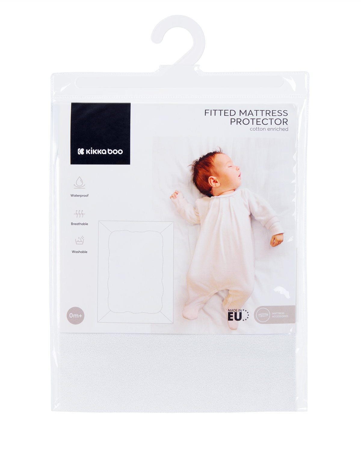 Protector de colchón ajustable - algodón 80/50 cm para mini cuna