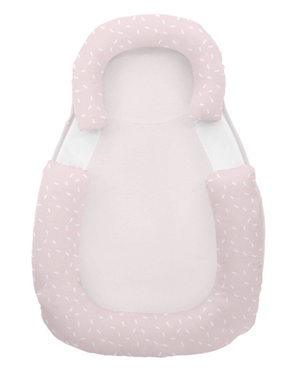 Posicionador antivuelco de espuma viscoelástica Confetti Rosa