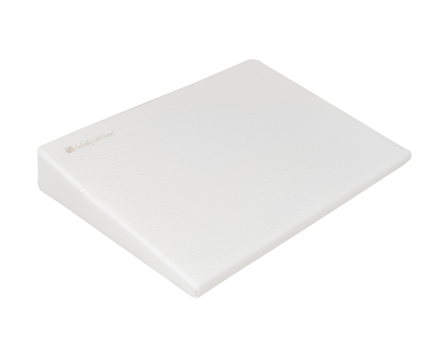 Almohada cuña de cuna de espuma viscoelástica Airknit Blanco