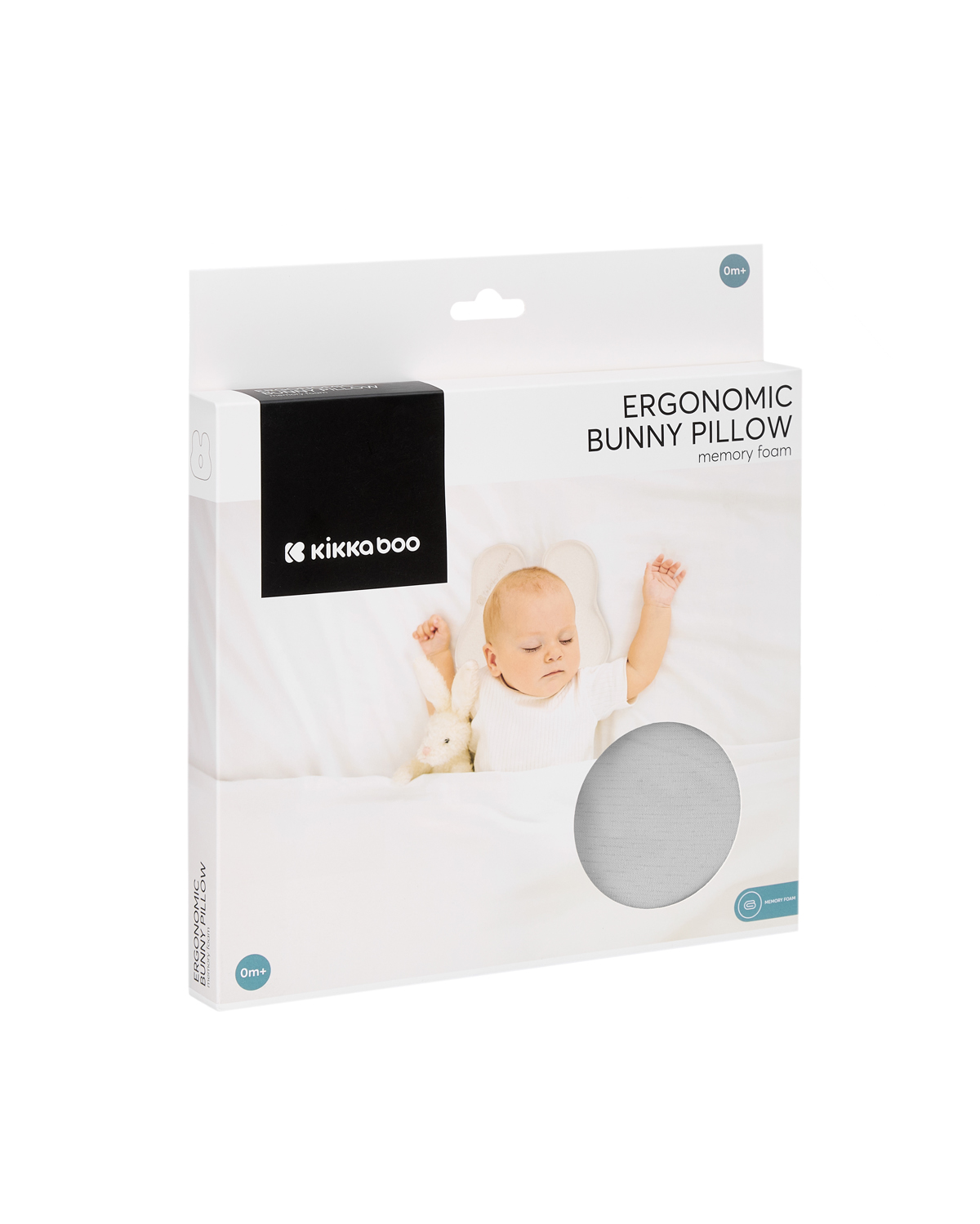 Almohada ergonómica de espuma viscoelástica Bunny Airknit Gris